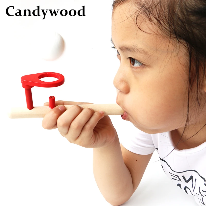 Деревянные плавающие Мячи Candywood деревянные игрушки забавный подвесной мяч