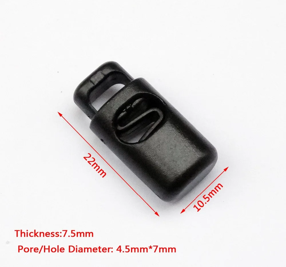 35 шт./лот черные пластиковые Пружинные фиксаторы с одним отверстием | Дом и сад