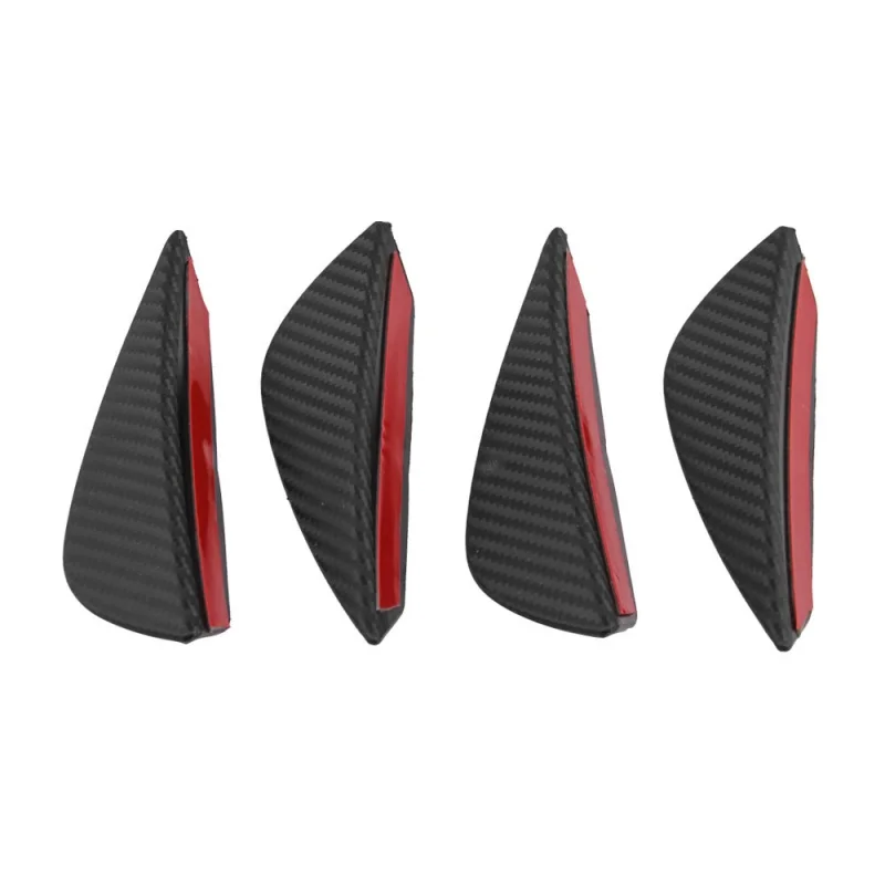 4 шт./компл. спойлер для автомобиля из углеродного волокна Canards Splitter Fin Air Knife Auto Body