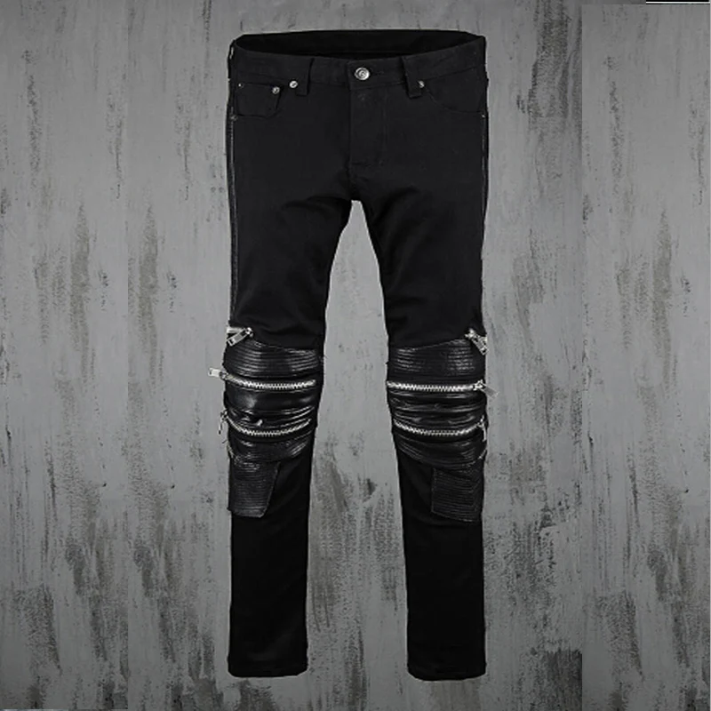 7 Размеры размера плюс Funky Япония панк Мужская Повседневная рубашка Slim Fit узкие PU