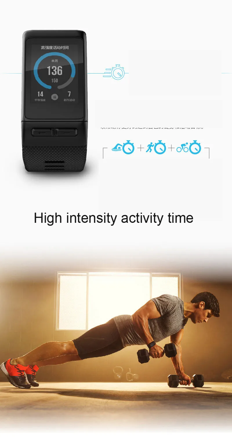 Оригинальные gps часы для гольфа garmin vivoactive HR спортивный монитор сердечного ритма трекер bluetooth Гольф Бег Плавание Смарт часы для мужчин