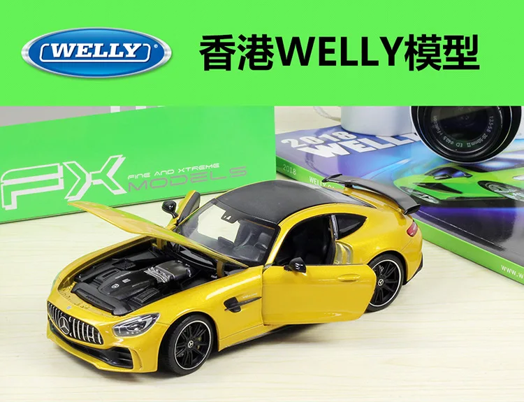 1:24 Welly Benz AMG GT R литая модель автомобиля