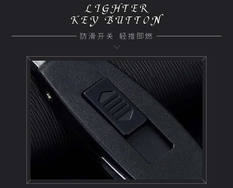 Новинка, USB Зажигалка, перезаряжаемая Электронная зажигалка, брелок, сигарета, турбо зажигалка, кожаный брелок, беспламенная сигара, Palsma