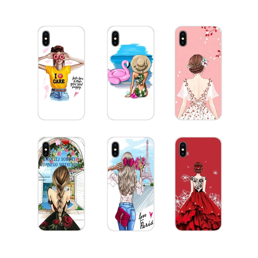 Для Motorola Moto X4 E4 E5 G5 G5S G6 Z Z2 Z3 G3 G2 C Play Plus VOGUE Рождество принцесса девушка аксессуары