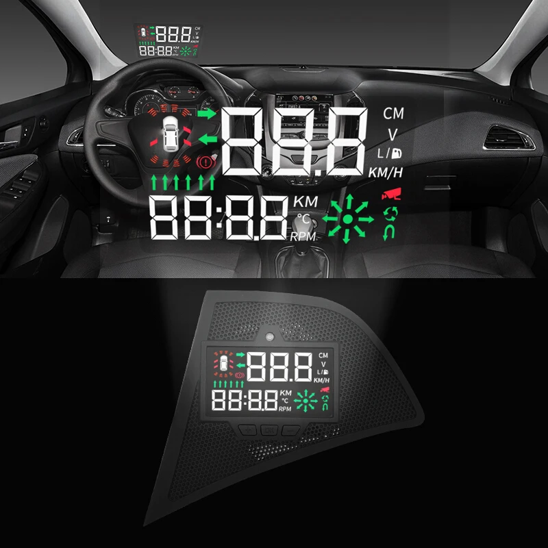 Куст автомобилей HUD OBD2 Дисплей панель для Chevrolet Cruze 2017 2018 Авто Стайлинг Аксессуары