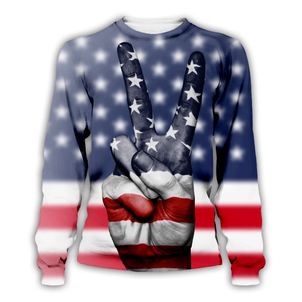 

Men 3D Print USA Hoodies Sweatshirt JULY FOURTH Hooded God Bless America Independence Day Hoody Flag short sleeve t shirts Tops