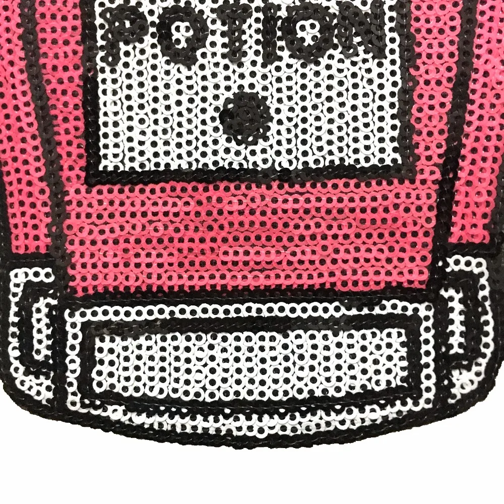 Розовый LOVE POTION флакон духов патчи для одежды гладить на патч горячего расплава клея одежда аксессуары наклейки с блестками 2 шт