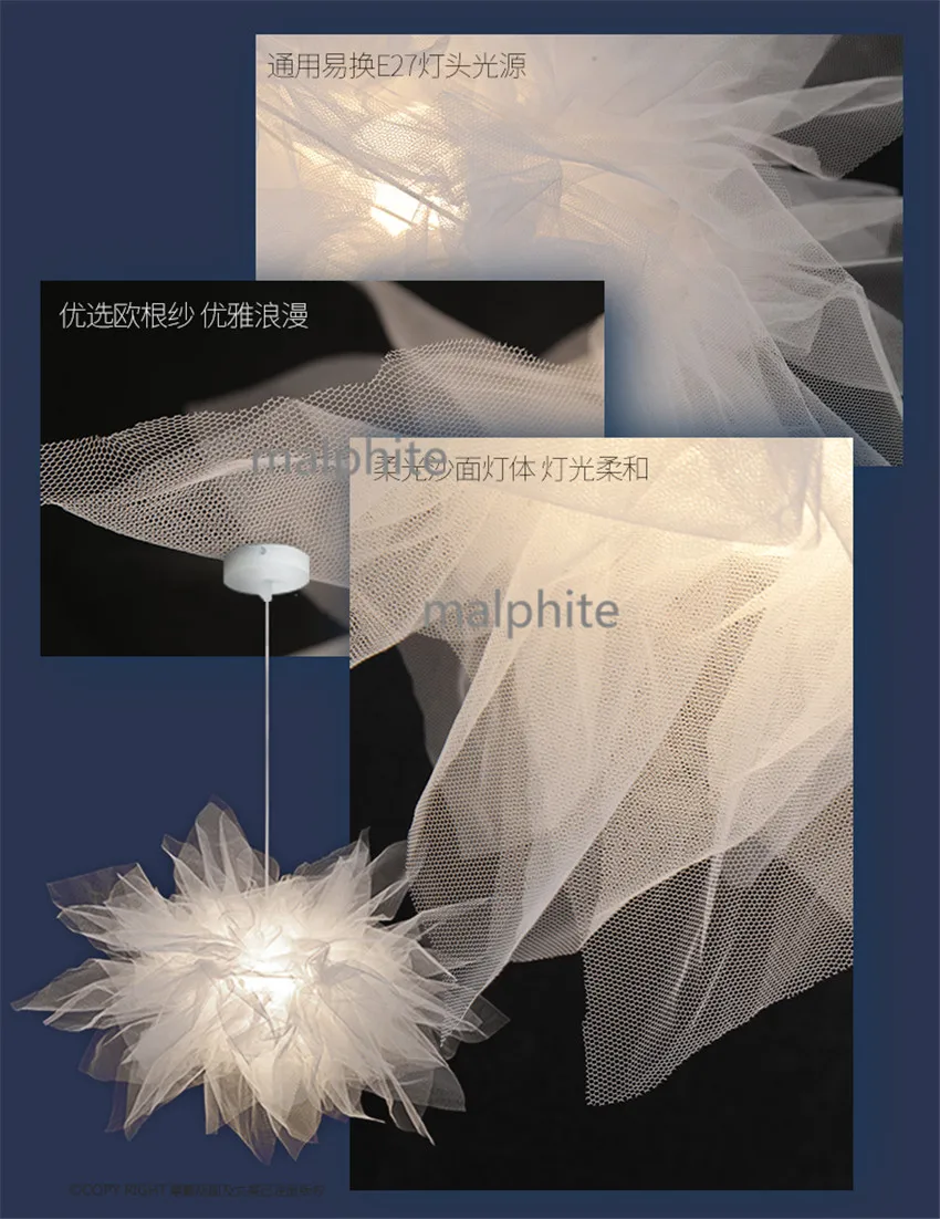 Роскошный светодиодный подвесной светильник в скандинавском стиле, освещение для гостиной, спальни, романтический домашний декор, подвесные светильники, кофейня, теплый подвесной светильник