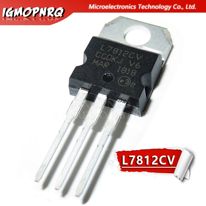 

10pcs L7812CV L7812 KA7812 MC7812 Voltage Regulator 12V 1.5A TO-220