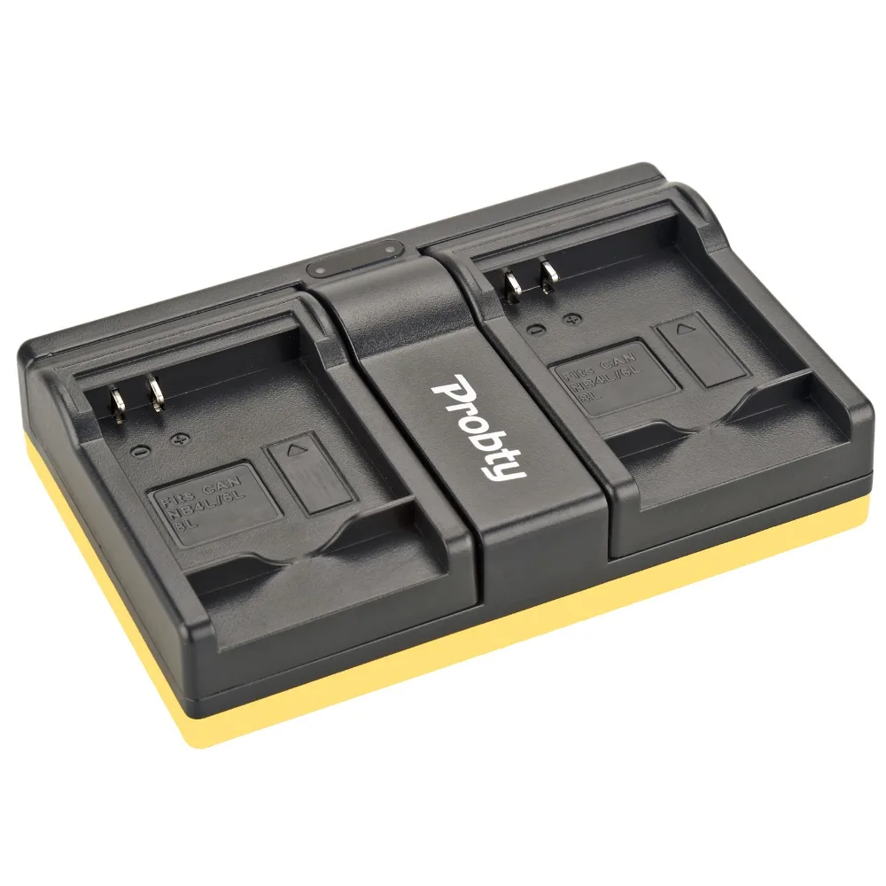 Probty 2 шт. NB-4L NB 4L Камера Батарея + USB Dual Зарядное устройство для Canon IXUS 50 55 60 65 80 75 100 I20