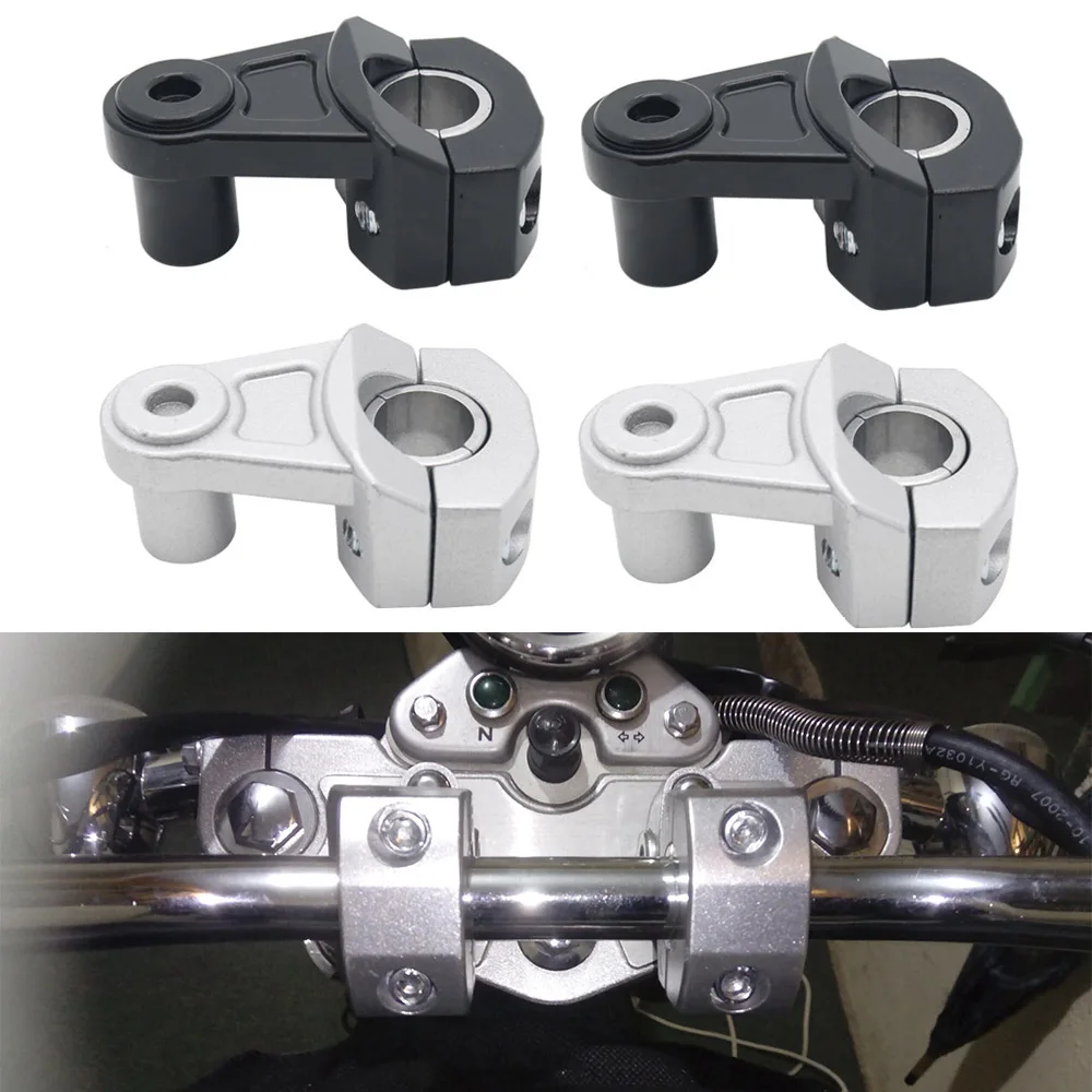 Зажимы для Руля Мотоцикла приподнятые ручки 22 мм 7/8 дюйма 28 1 1/8 Yamaha R1 R3 R6 BMW Suzuki GSXR