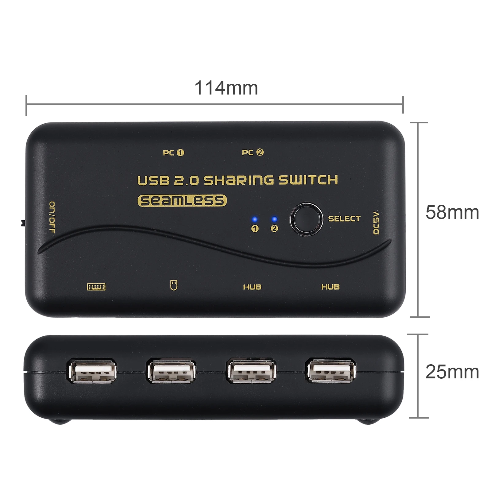 Переключатель Neoteck бесшовный USB 2 0 для совместного использования