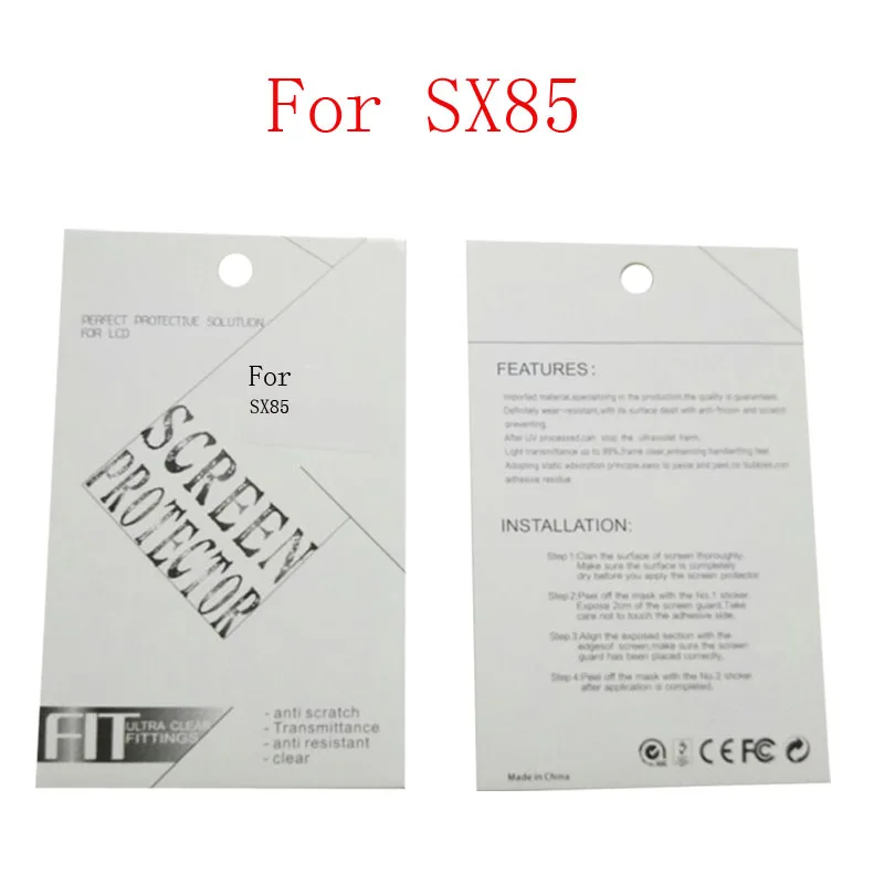 SX85 Комплект из 2 предметов, новые мягкие Камера Защитная пленка для экрана для sony 5R 5T 3N 6N 7N A7 A7R A7S A7K A7R2 A7S2 A7RM2 A37 A58 A6000 A5000 A5100 - Цвет: SX85
