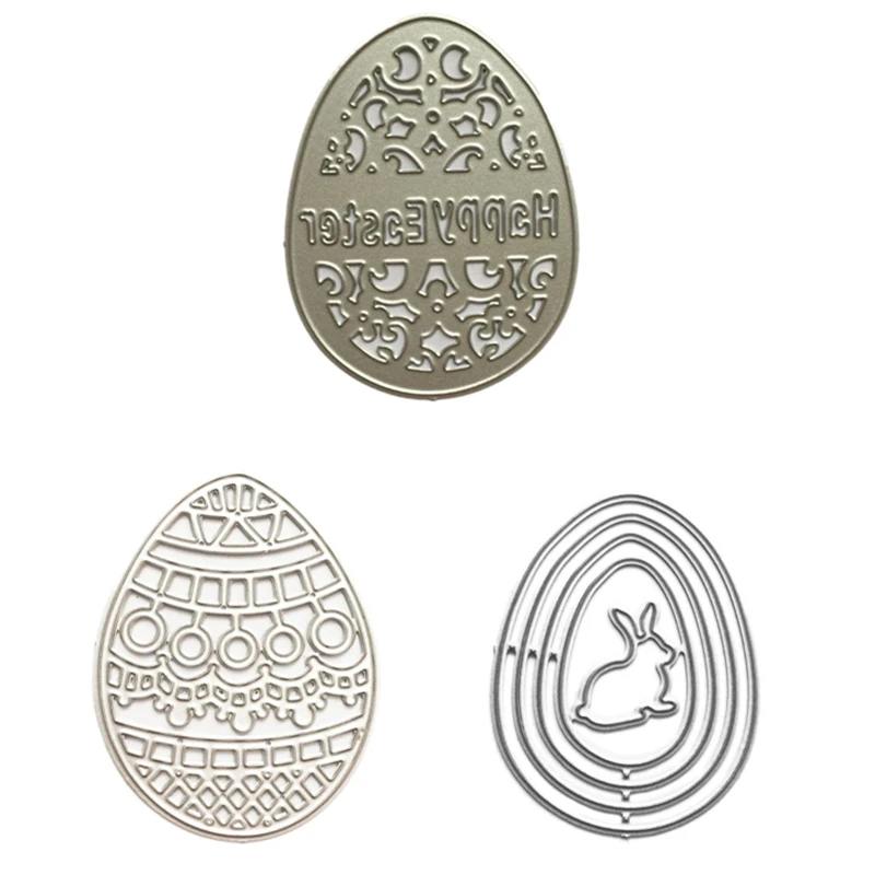 Пасхальное яйцо/яйцо кролика металлические режущие штампы трафарет для