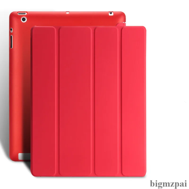 Чехол для iPad 2 3 4 чехол из ТПУ ультра тонкий трехслойный умный флип ipad защитный +