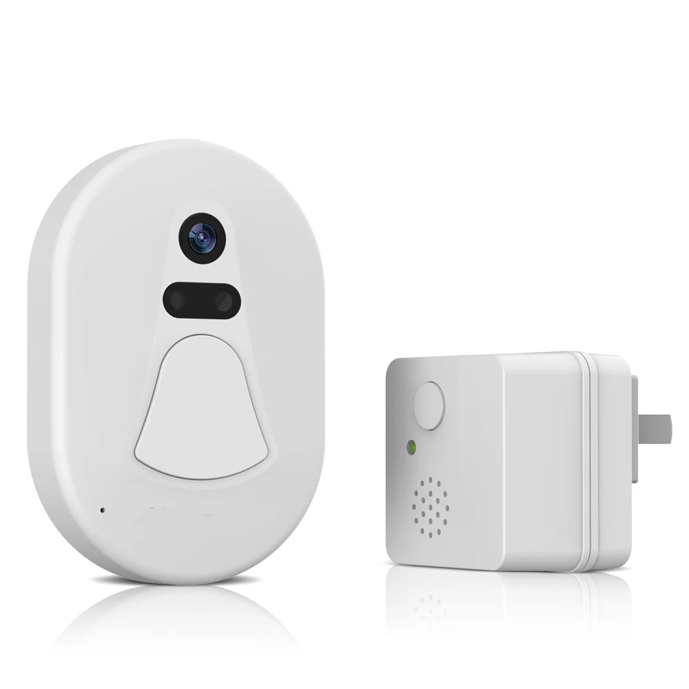 Smart Snapshot WiFi Doorbell with 2.0MP Cam & Low Power Consumption & Mobile Remote View App & Free Cloud Server for Data Saving