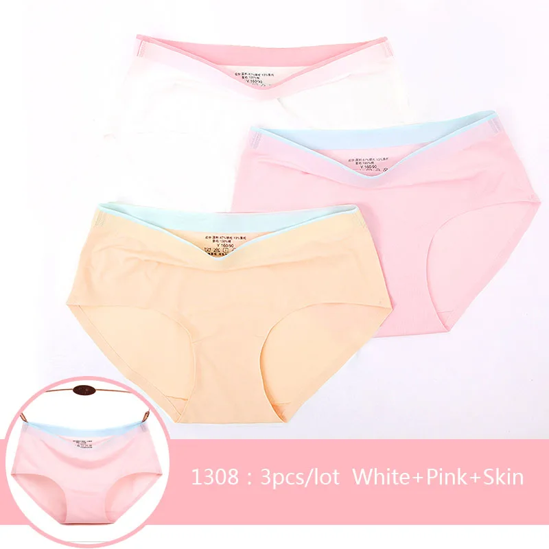 White Pink Skin Летние бесшовные Для женщин сексуальные хлопковые трусы ледяной шелк модные женские туфли нижнее бельё для девочек трусы для девочек нейлоновые шелковые мягкое нижнее белье 3 шт./компл - Цвет: White Pink Skin