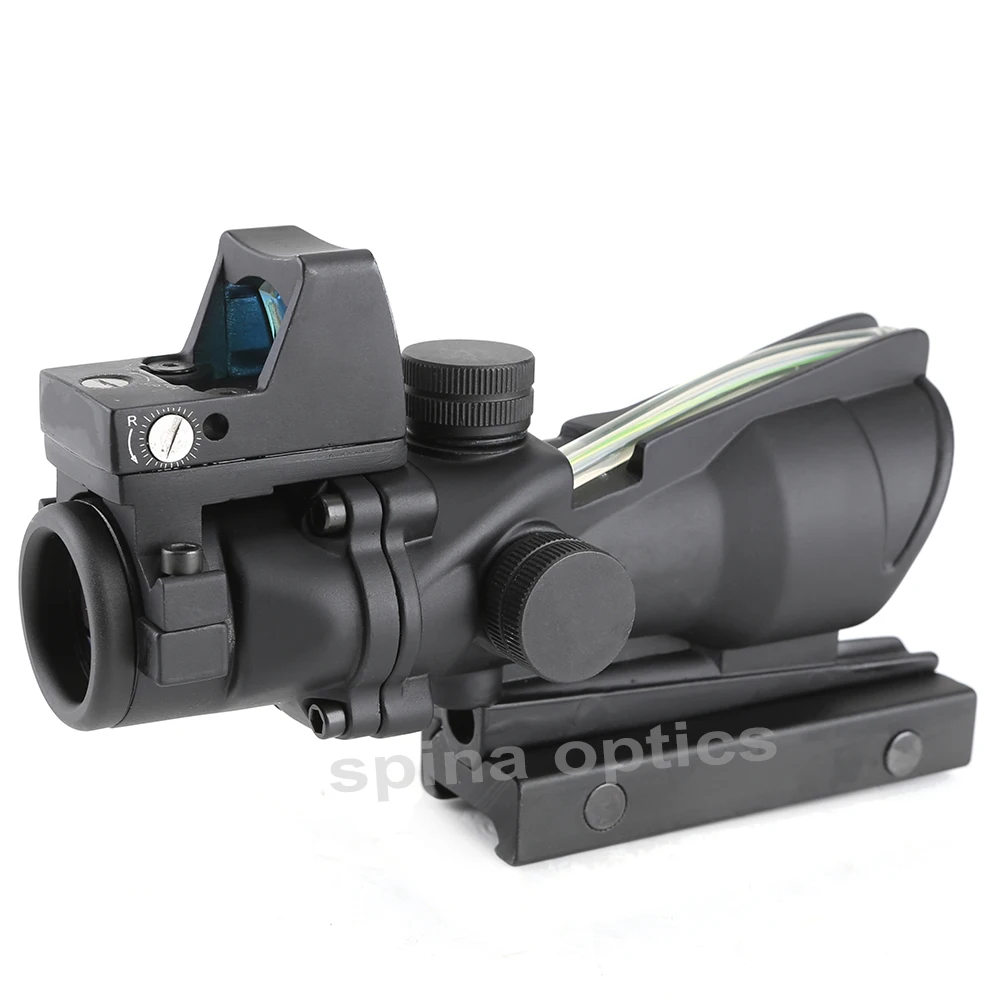 SPINA ACOG 4X32 настоящая сетка волоконно оптический прицел красный зеленый с