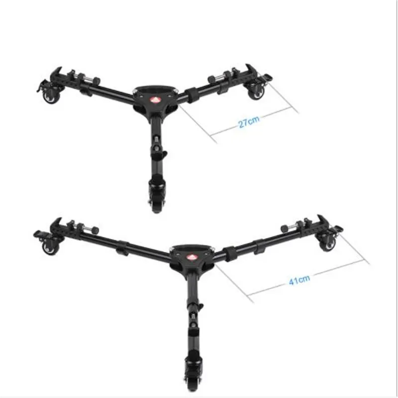VX-600 универсальная Профессиональная фотография сверхмощный штатив Dolly с колесами