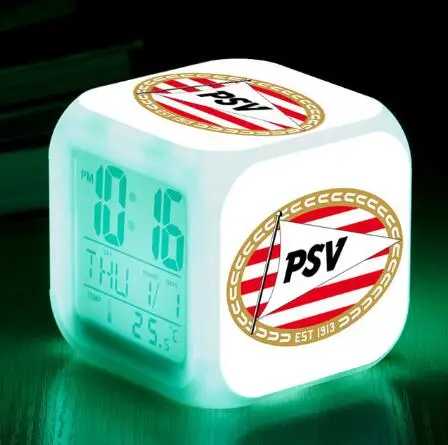 Золотой Willem II Футбол/Футбольный Клуб Команда цифровые часы reveil enfant Eredivisie команда светодио дный будильник reloj despertador часы - Цвет: Золотой