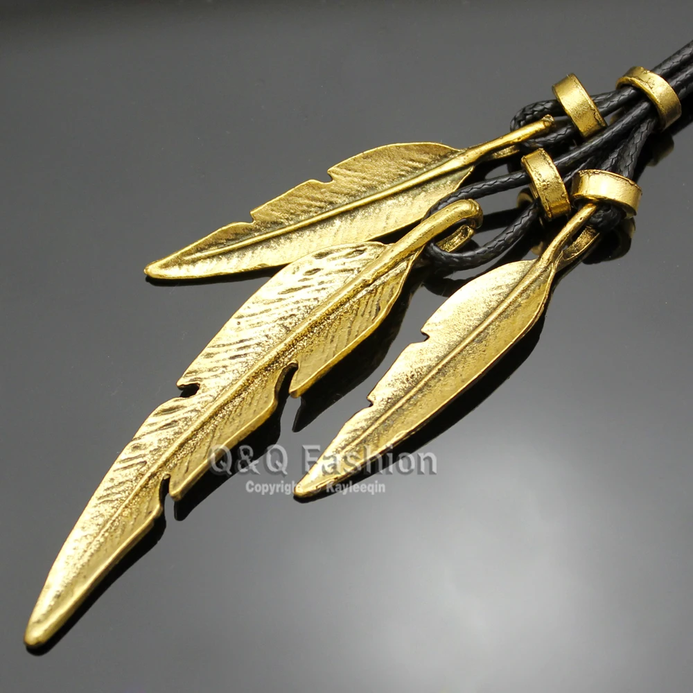 Винтажные позолоченные и серебряные индийские Подвески с большими листьями