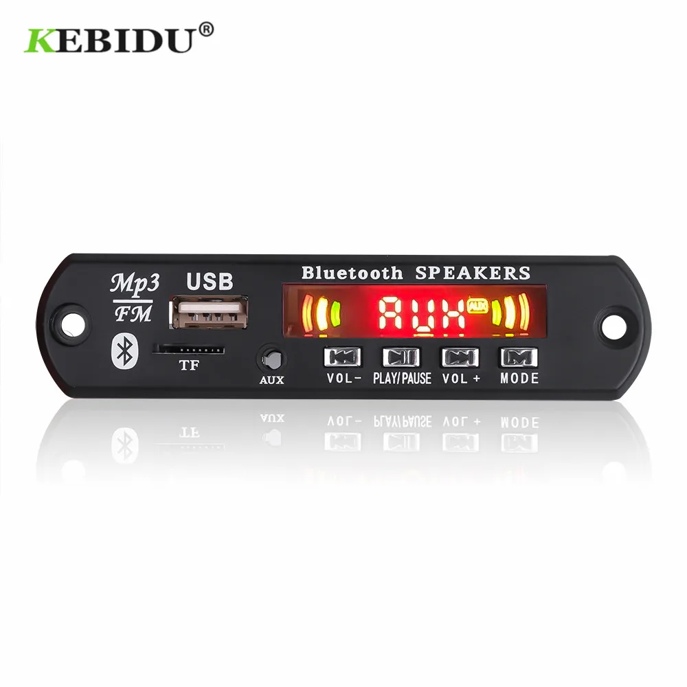 KEBIDU Bluetooth MP3 WMA декодер доска MP3-плеер с пультом дистанционного управления USB TF fm-радио модуль поддержка цветной экран запись звонков