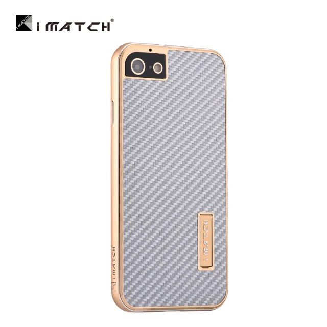 iMatch Алюминиевый металлический бампер для iPhone 6 6s Plus чехол для iPhone 7 8/7 8 Plus задняя крышка Роскошный чехол для сотового телефона