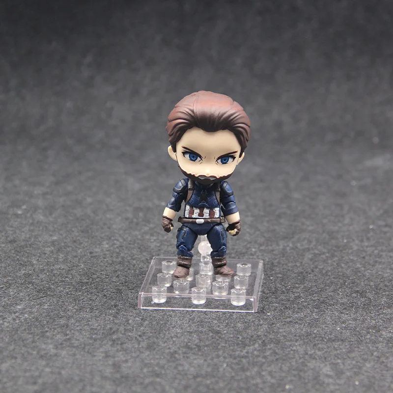 Marvel Мстители: война бесконечности Nendoroid 923 Капитан Америка милый кавайный супер герой 10 см фигурка игрушки