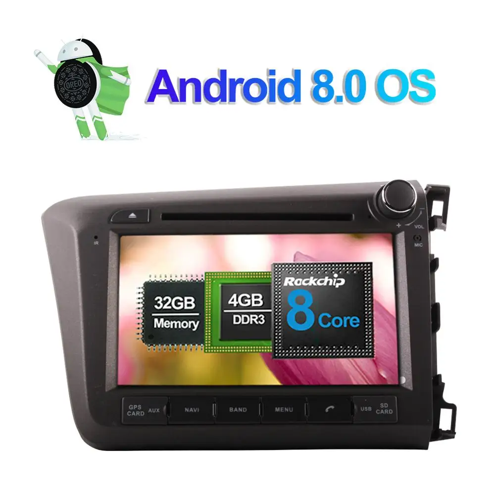 Автомобильный мультимедийный DVD плеер 4 Гб ОЗУ Android 7 1/8 0 Восьмиядерный процессор