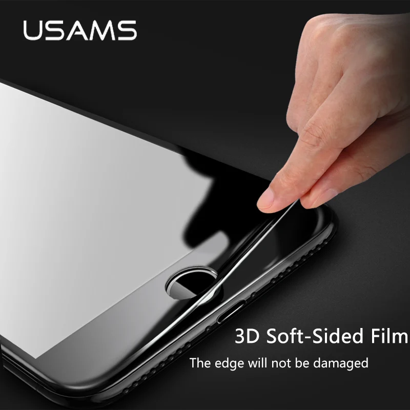 Фото Для iPhone 7 стекло USAMS 0 3 мм 9H углеродное волокно 3D полное покрытие закаленное для Plus Для iPhone 7 стекло USAMS 0 3 мм 9H углеродное волокно 3D полное покрытие закаленное для Plus