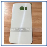 50pcs battery back housing cover glass cover for samsung galaxy s6 g9200 s6 edge g9250 green light blue adhesive
