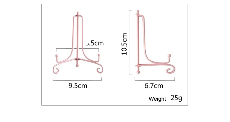 Розовое печенье стенд десерт украшения держатель 10 см формы для выпечки инструменты мольберт украшения для свадебной вечеринки девочка день рождения