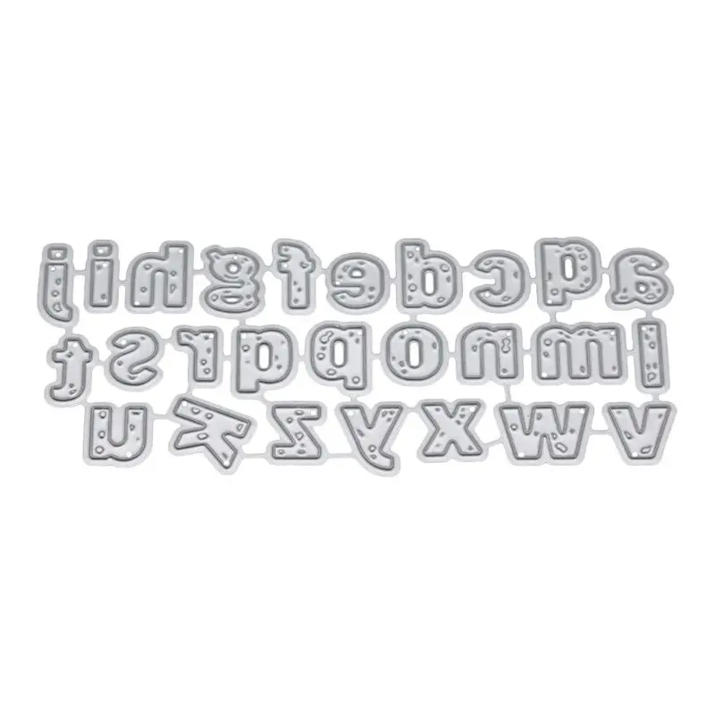 Lowercase буквы Алфавит металла резки штампы трафарет для скрапбукинга &quotсделай