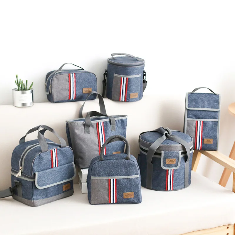 Сумка для ланча премиум класса Портативная сумка льда толстые пакеты из ткани