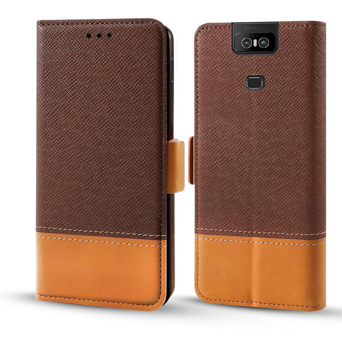 Для Asus Zenfone 6 ZS630KL чехол Роскошный двойной цвет PU кожаный флип Стенд Бумажник чехол для Asus ZS630KL Чехол держатель карты Магнитный