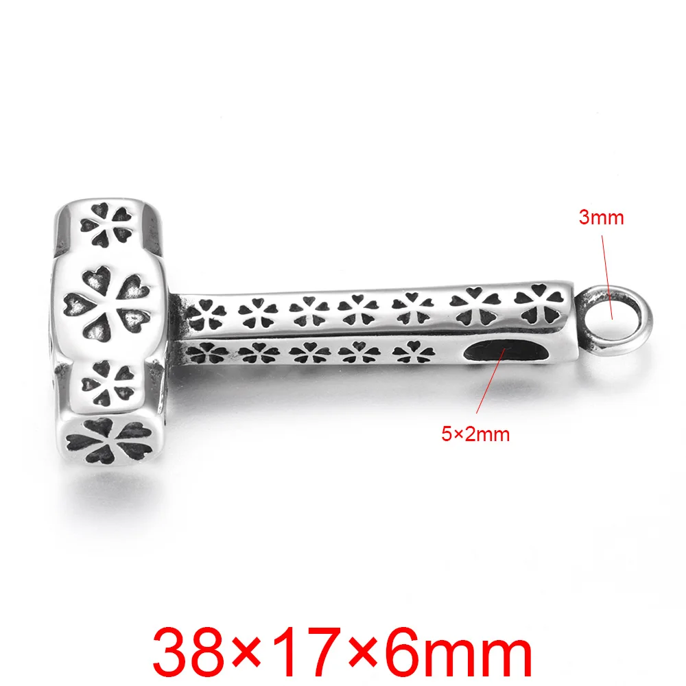 Подвески из нержавеющей стали прочный молоток с отверстием 3 мм крючки для