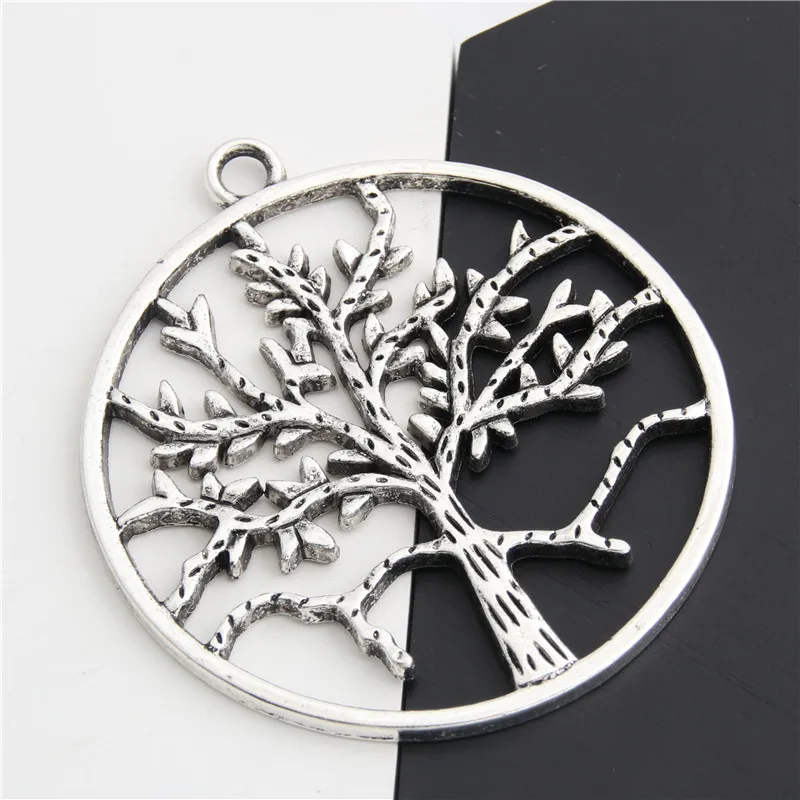 2 шт. серебряные подвески в виде дерева|Подвески| |