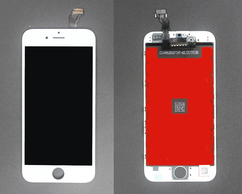 10 шт./лот, Замена для Iphone 6, ЖК-дисплей, экран, часть с сенсорным дигитайзером, в сборе, черный и белый, 4,7 дюймов