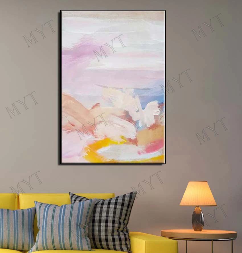 Оптовая продажа ручная роспись на холсте абстрактная картина маслом светло