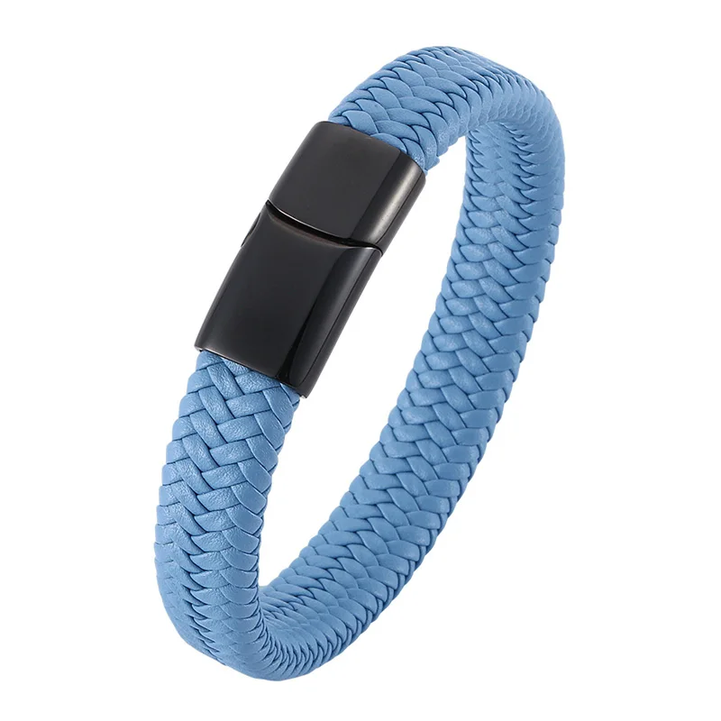 Обувь в стиле панк для мужчин ювелирные изделия кожаная обложка Синего Цвета