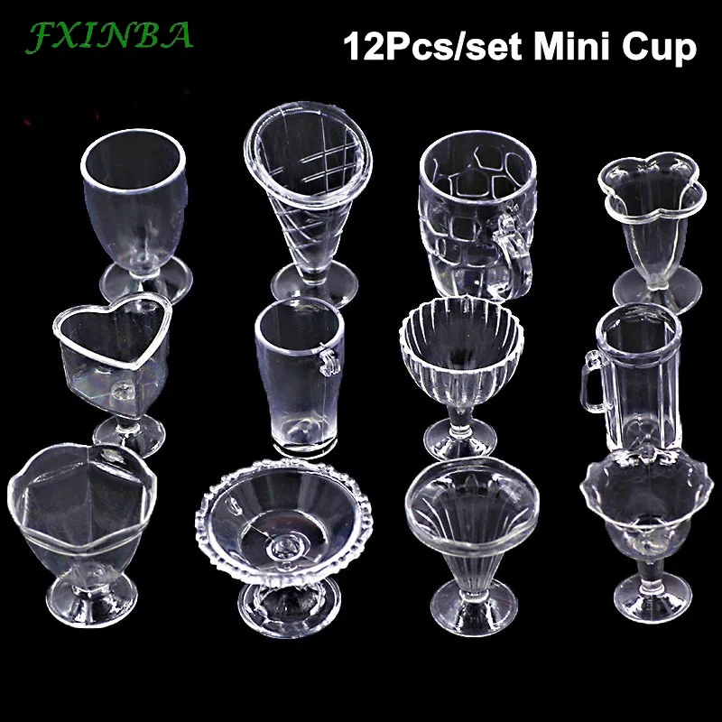 FXINBA 12 шт./компл. мини-чашки для слизи DIY моделирование глина торт украшения разбрызгивает игрушки коробочка с грязью Lizun поставки слаймов