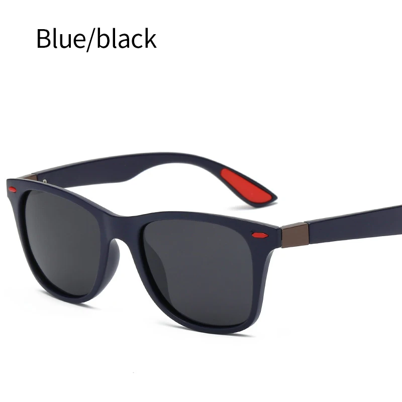 dark blue SIMPRECT поляризованные солнцезащитные очки мужские Квадратные Солнцезащитные очки Ретро Винтажные зеркальные антибликовые водительские солнцезащитные очки для мужчин Oculos - Цвет линз: dark blue