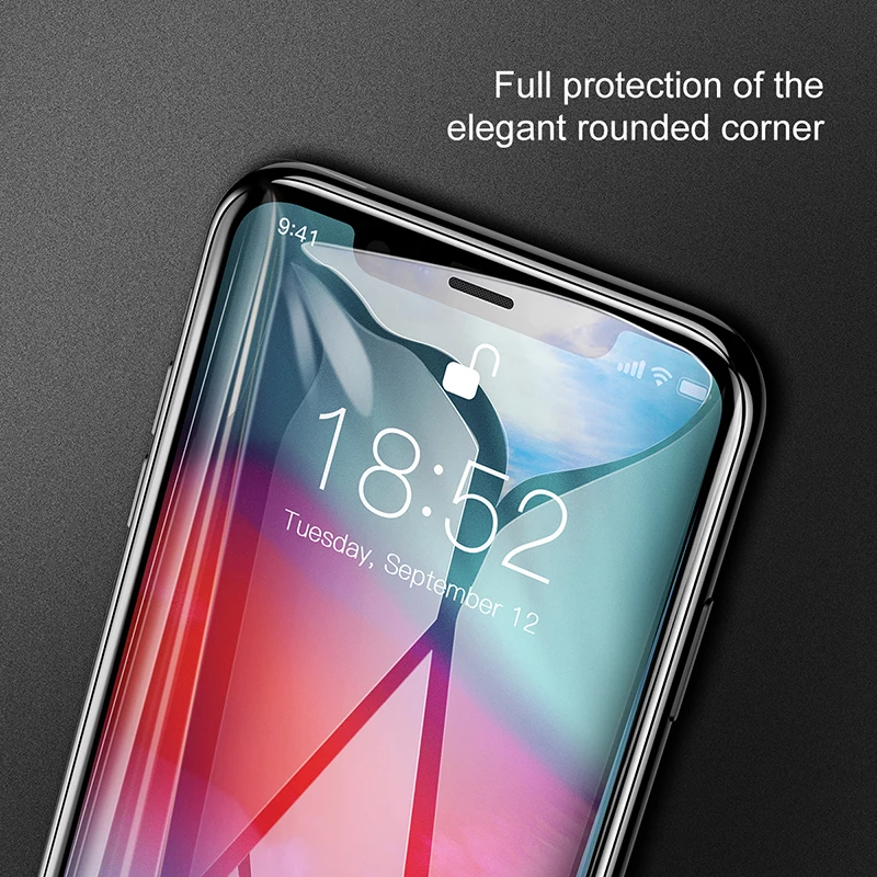 Baseus 0 3 мм закаленное стекло для iPhone Xs Max XR защита экрана полное покрытие защитное |
