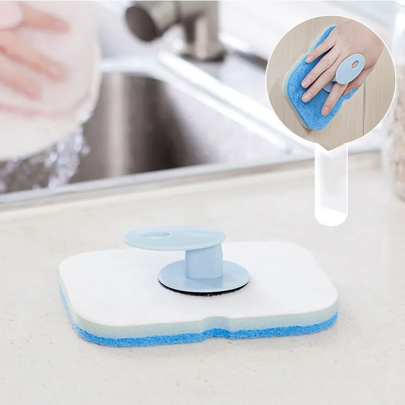 Толстая двухсторонняя губка щетка для чистки ванны плитки кухонные