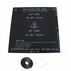 Площадь печати 300*300 мм MK3 алюминиевая Подогреваемая кровать 3 мм толщина 24 В MK2A Горячая Панель алюминиевая пластина термистор Комплект запчастей для 3D-принтера