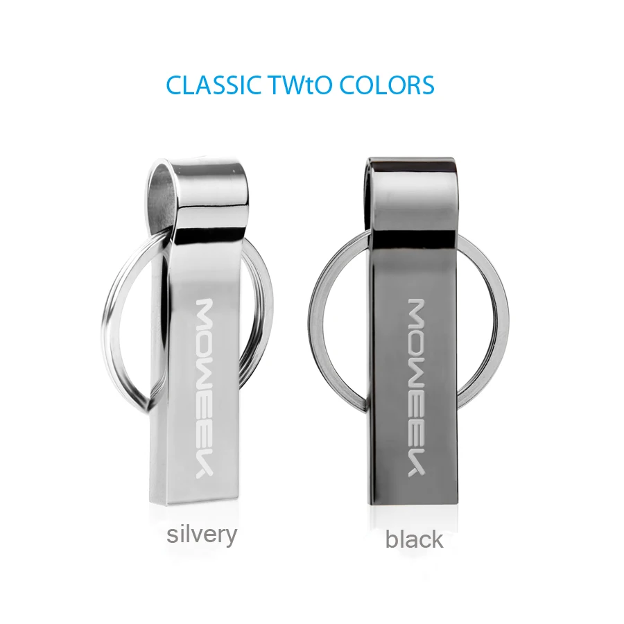 Moweek Водонепроницаемый USB Flash Drive 64 ГБ металлическая ручка привода реальная