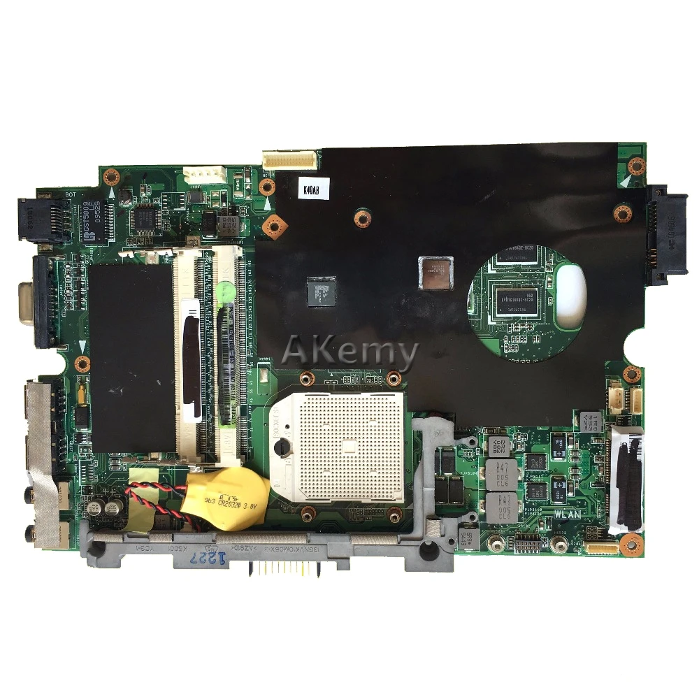 Akemy K40AB материнская плата для ноутбука For Asus K40AD K40AF K50AB K50AD K50AF K40IJ K5IJ K40 K50 тестовая