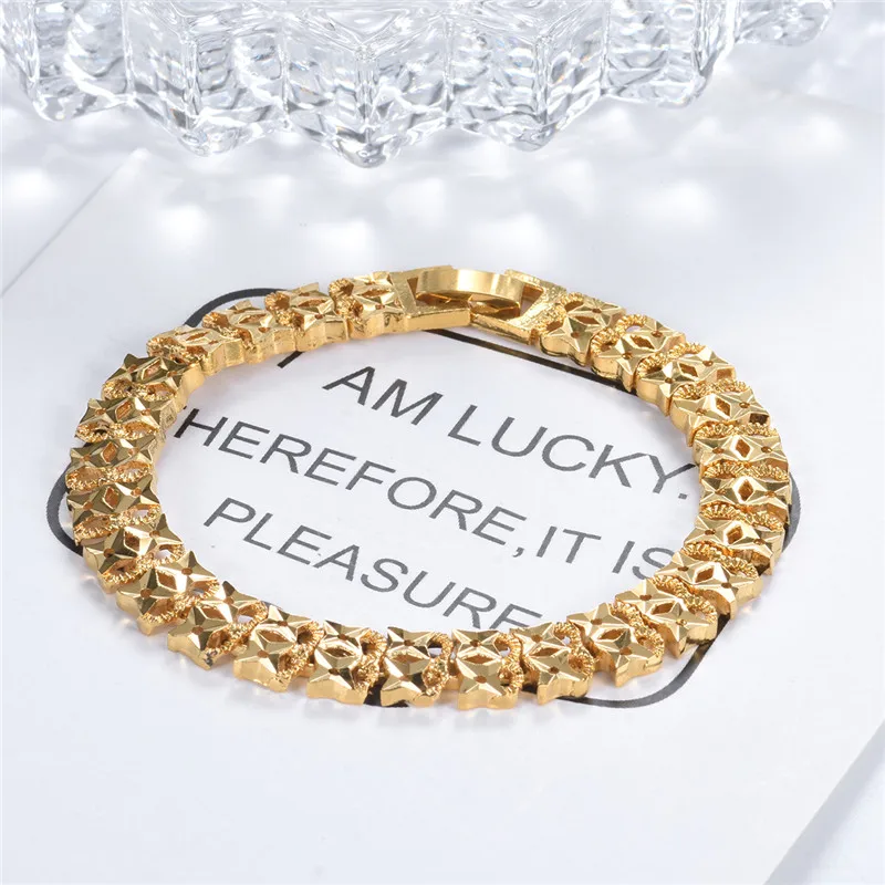 MOLIAM Stainless Steel Bracelets &amp Bangles for Women Men Unisex Gold-Color Link Chain Bracelet Punk Party Jewelry Gifts MLBL075 |