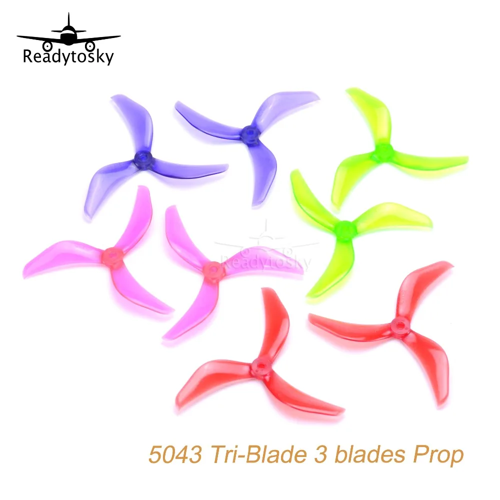 

10 Pairs / 20pcs 5043 CW CCW 5inch 3-blade FPV Propeller Paddles for 250 260mm FPV RC Racing Drone Spare Parts