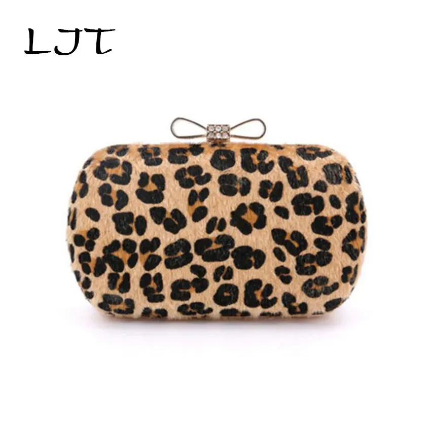 LJT Роскошная сумочка для банкета женская с бриллиантами и галстуком-бабочкой